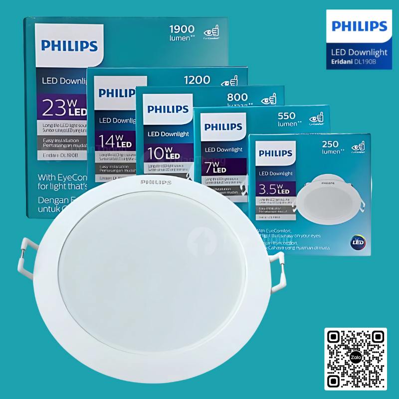 Đèn Downlight Âm Trần Philips ERIDANI – Thế Hệ Mới, Giá Hợp Lý, Chất Lượng Chuẩn Philips